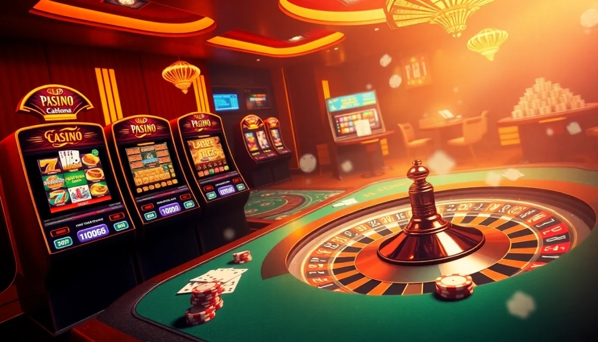 Experience thrilling online gambling with nha cai f168, featuring vibrant casino games, poker tables, and engaging graphics.