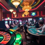 Exciting gaming at mm88pro.cn.com casino with roulette, slot machines, and players enjoying gameplay.