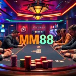 Experience the thrill of gambling at the MM88 poker table, filled with excitement and diverse casino action.