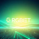 Explore the vibrant RGBET logo set against a futuristic digital backdrop.