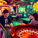 mm88 online casino scene showcasing virtual poker tables and slot machines in action.