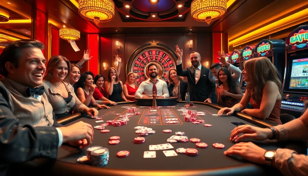 Experience thrilling gameplay at https://78win.school/ with exciting blackjack and roulette tables filled with vibrant poker chips and cards.