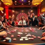 Experience thrilling gameplay at https://78win.school/ with exciting blackjack and roulette tables filled with vibrant poker chips and cards.