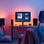 Engaging interface for ai sex chat free in a cozy, intimate virtual chat setup.